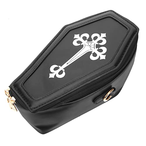 LRXIYODE Gothic Crossbody Bag Damen PU Retro Messenger Bag Vintage Handy Umhängetasche Modisch Leicht und Strapazierfähig für Alltag und Reisen Stilvoller Begleiter Schwarz LRXIYODE Gothic Crossbody Bag Damen PU Retro Messenger Bag Vintage Handy Umhängetasche Modisch Leicht und Strapazierfähig für Alltag und Reisen Stilvoller Begleiter Schwarz von LRXIYODE
