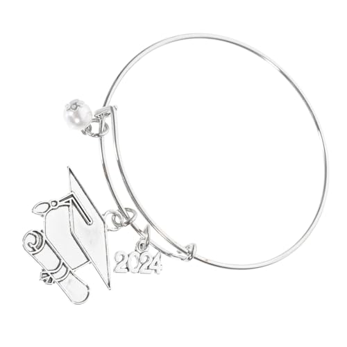 LRXIYODE Graduation Charm Bangle Armband Damen Verstellbar Metall Abschluss Schmuck Inspirierend Hautfreundlich Robust Elegant von LRXIYODE