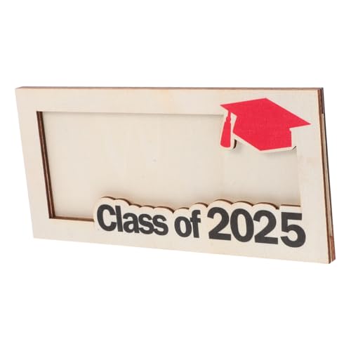 LRXIYODE Graduation Holz Geldbörse Business Card Wallet für Damen Herren Multifunktionaler Kartenhalter für Bargeld Kreditkarten Fotos Kompakter Portabler Organizer zur Abschlussfeier von LRXIYODE
