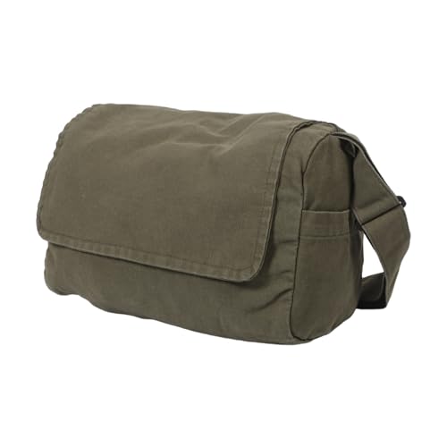 LRXIYODE Große Canvas Messenger Bag Langlebig Großer Laptop Umhängetasche Crossbody Tote für Damen Herren College Arbeit Freizeit von LRXIYODE