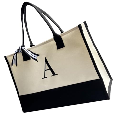 LRXIYODE Große Damen Canvas Schultertasche Vielseitige Einkaufstasche mit Verstärkten Trägern Modische Lässige Umhängetasche für Alltag Shopping Freizeit und Parties Geräumig und Langlebig von LRXIYODE