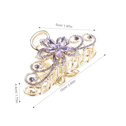 LRXIYODE Große Haarklammer mit Funkelnden Strasssteinen Dekorativer Krallen Haarklammer für Damen Sicherer Vielseitig Einsetzbar für Frisuren und Besondere Anlässe von LRXIYODE