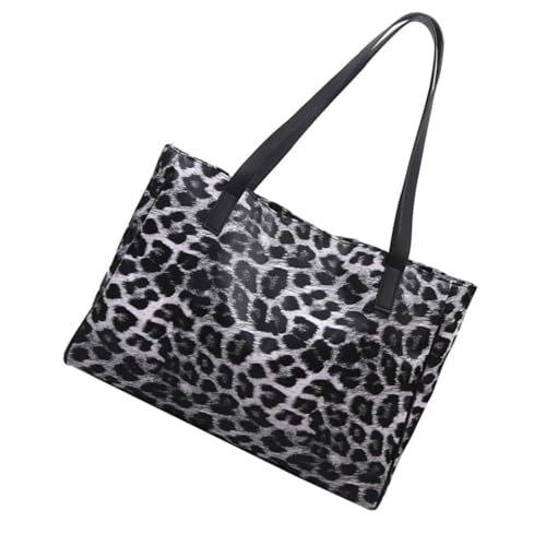 LRXIYODE Große Kapazität Damen Schultertasche Leopard Muster Lässige Multipurpose Umhängetasche All Match Tragbar Für Alltag Schule Reise von LRXIYODE