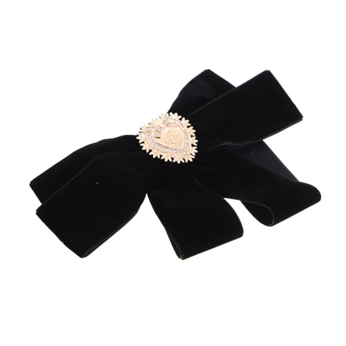 LRXIYODE Große Samt Bowknot Brosche für Damen Kragennadel Herzform Vielseitiges Accessoire für Kleidung Taschen und Hüte Hochwertigem Samt von LRXIYODE