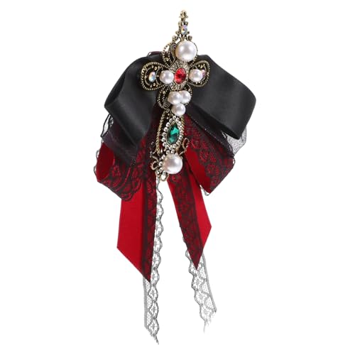 LRXIYODE Große Spitzen Schleifenbrosche Damen Broschen Pin Barock Stil Leichtes Material Praktisch Sicher Für Mantel Reverskleidung von LRXIYODE