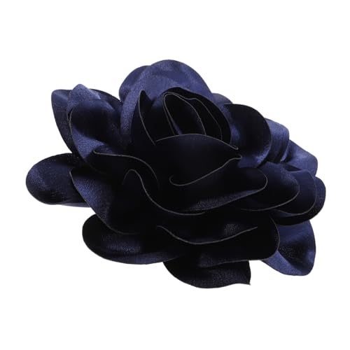 LRXIYODE Große Stoffblumen Brosche Satin Damen Anstecknadel für Kleidung Party Hochzeit Schal Schmuck Accessoire Eleganter Mantel Broschen Frauen Vielseitig von LRXIYODE