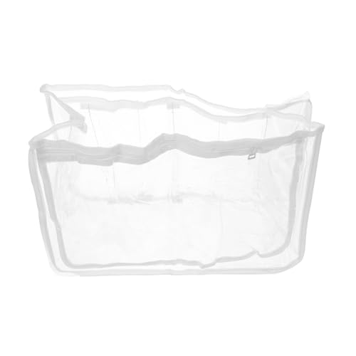 LRXIYODE Große Transparente PVC Strandtasche mit Verstärkten Fächern Verschleißfeste Kosmetiktasche und Vielseitiger Aufbewahrungsbeutel für Reise und Strand Praktische Organizer Tasche von LRXIYODE