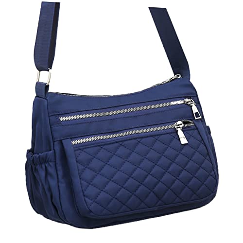 LRXIYODE Große Umhängetasche Canvas für Damen Multifunktionale Crossbody Geldbörse mit Mehreren Taschen Verstellbarem Schultergurt Kreativem Design von LRXIYODE