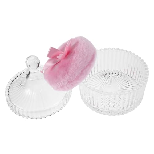 LRXIYODE Große Weiche Puderquaste mit Langflorigem Plüsch und Pinker Schleife Sanfter Makeup Applikator für Gesicht und Körper Wiederverwendbar für Empfindliche Haut und Gleichmäßige von LRXIYODE