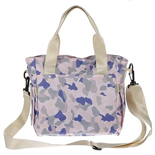 LRXIYODE Große Wickeltasche für Babypflege Handtasche Wasserabweisend mit Isolierten Fächern für Flaschen für Unterwegs Blau Camouflage von LRXIYODE