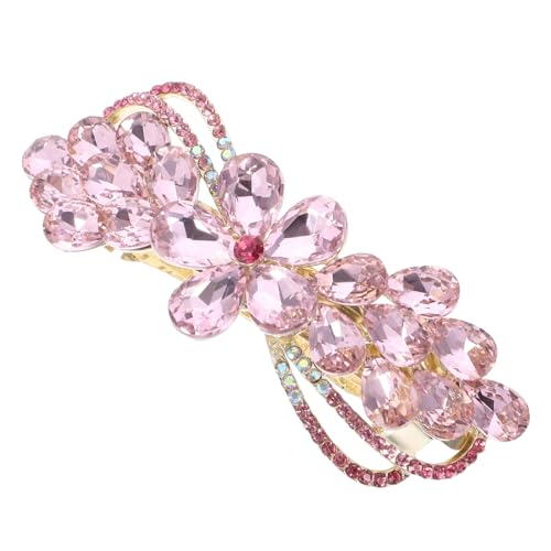 LRXIYODE Großer Haarklammer Strass Haarclip Damen Elegant Vintage Haarschmuck Frühling Haarspange Für Dickes Haar Mädchen Stilvolles Styling Zubehör von LRXIYODE