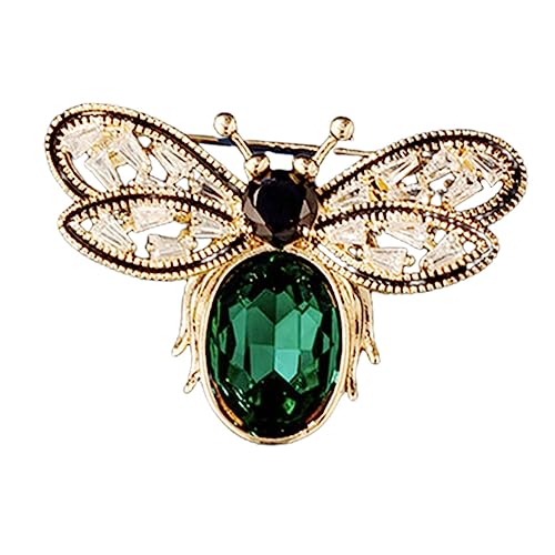 LRXIYODE Grüne Bienenbrosche Anstecknadel für Kleidung Damen Herren Rutsch Reverspin Modisches Accessoire für Rucksack und Outfit von LRXIYODE