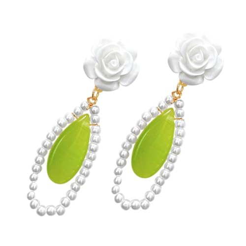 LRXIYODE Grüne Katzenaugen Ohrringe Damen Blumendesign Hängend Leicht Schmuck Accessoire Modisch Elegant Für Alltag und Party LRXIYODE Grüne Katzenaugen Ohrringe Damen Blumendesign Hängend Leicht Schmuck Accessoire Modisch Elegant Für Alltag und Party von LRXIYODE