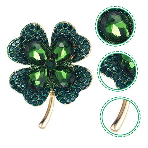 LRXIYODE Grüne Kleeblatt Brosche Damen Leicht Anstecknadel Schmuck für Patrick's Day Party Hochzeit Schmuckaccessoire von LRXIYODE