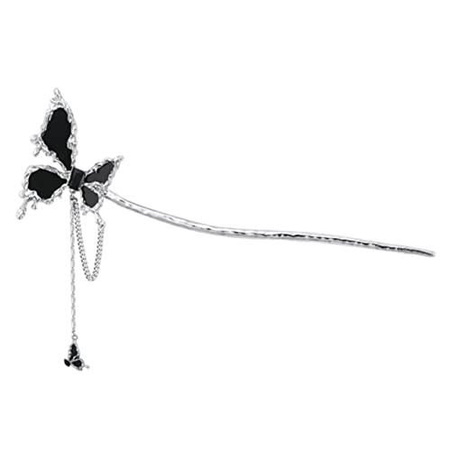 LRXIYODE Haarnadel mit Quaste und Schmetterlingsdekoration für Damen Eleganter Haarschmuck für Hochzeiten Partys und Alltag für Hochsteckfrisuren und Besondere Anlässe von LRXIYODE
