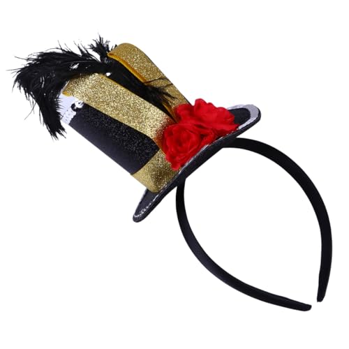 LRXIYODE Haarreif Für Halloween Haarband Als Kostümrequisit Mini Hut Stirnband Für Partys Dekorativer Haarreif Haarschmuck Für Bühnenshows von LRXIYODE