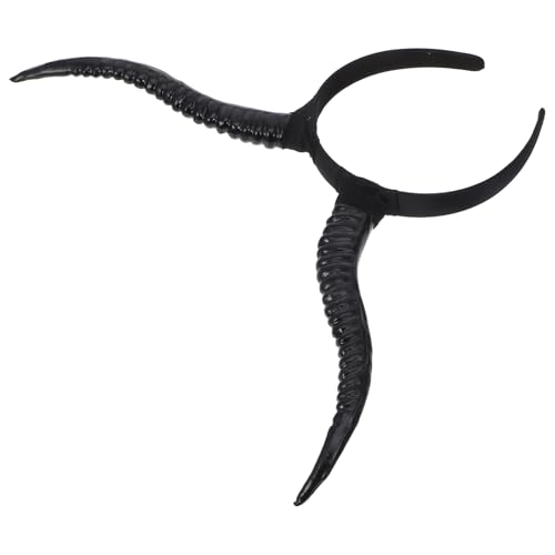 LRXIYODE Antilopenhorn Haarreif Halloween Kopfschmuck Gothic Stirnband für Kostümparty Modisches Accessoire für Damen von LRXIYODE