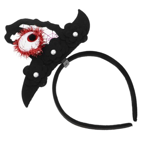 LRXIYODE Halloween Hexenhut Haarreif mit Eyeball Filz und Bequemer Sitz Vielseitiges Kopfschmuck Accessoire für Halloween Partys Kostüm Events und Maskenbälle von LRXIYODE