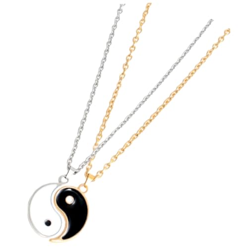 LRXIYODE Halsketten aus Taichi Anhänger Liebe und Freundschaft Schmuck und Ihn Leichtes Design Einzigartiges Symbol für Zuneigung und Partnerschaft Geschenkidee von LRXIYODE