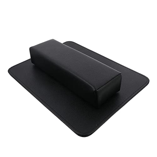 LRXIYODE Hand Handgelenk Halter Maniküre Kissen Satz 2 Stücke Pu Leder Nagelkunst Handauflagenkissen Für Nagelstudios Und Zuhause Weich Bequem Wasserwaschbar Schwarz von LRXIYODE