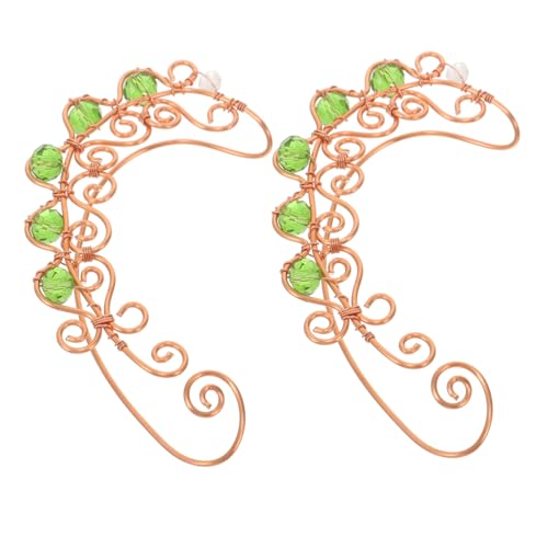 LRXIYODE Handgefertigte Elfenohrclips Damen Ohrklemmen Zarte Ohrschmuck Ohrklemmen für Mädchen Party Festival Vielseitig Kombinierbar von LRXIYODE