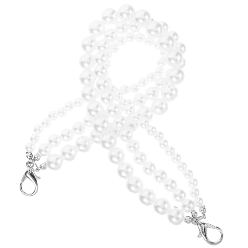 LRXIYODE Handgefertigte Perlen Schuhkette mit Dreischichtigem Geflecht Glänzende Weiße Perlen Eleganter Schuhschmuck für Damen Passend für Stiefel Modisches Schuhzubehör von LRXIYODE