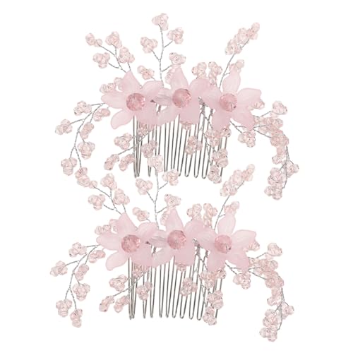 LRXIYODE Handgefertigtes Hochzeitshaarkamm Brautschmuck aus Vintage Haarspangen seitliche Haarkämme mit Strass Strasskristallhaarkamm dekorative Haarkämme weiche Keramik Rosa LRXIYODE Handgefertigtes Hochzeitshaarkamm Brautschmuck aus Vintage Haarspangen seitliche Haarkämme mit Strass Strasskristallhaarkamm dekorative Haarkämme weiche Keramik Rosa von LRXIYODE
