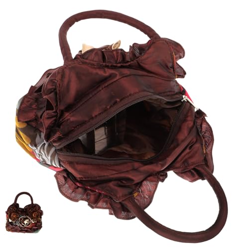 LRXIYODE Handtasche Segeltuchtasche Damen Geldbeutel Größe Geldbörsen Frauen Tasche Frauen-Einkaufstasche Mutter Tasche Handtasche mit Reißverschluss Seidenoberfläche Coffee LRXIYODE Handtasche Segeltuchtasche Damen Geldbeutel Größe Geldbörsen Frauen Tasche Frauen-Einkaufstasche Mutter Tasche Handtasche mit Reißverschluss Seidenoberfläche Coffee von LRXIYODE