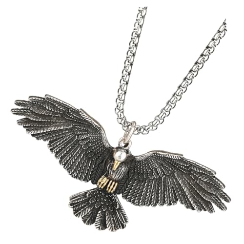 LRXIYODE Herren Halskette mit Anhänger Vintage Design Robuste Edelstahlkette Freier Symbolschmuck für Männer Modisches Accessoire für Alltag und Geschenk von LRXIYODE