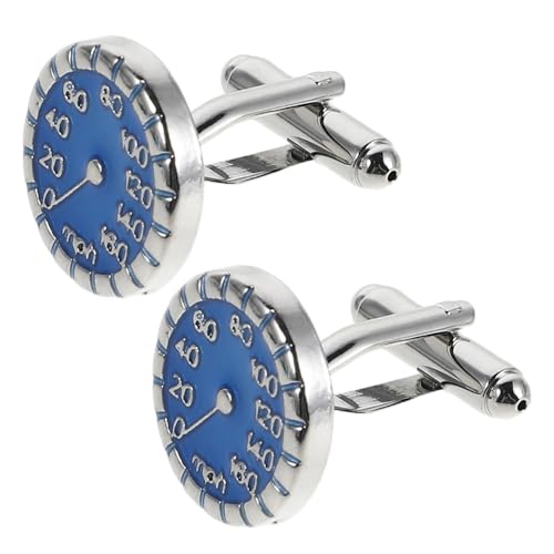LRXIYODE Herren Manschettenknöpfe Metallspeedometer Design Kratzfest Langlebig Französischer Stil Elegantes Accessoire für Business Hochzeit Party Modische Auto Rennwagen Hemd Schmuck von LRXIYODE