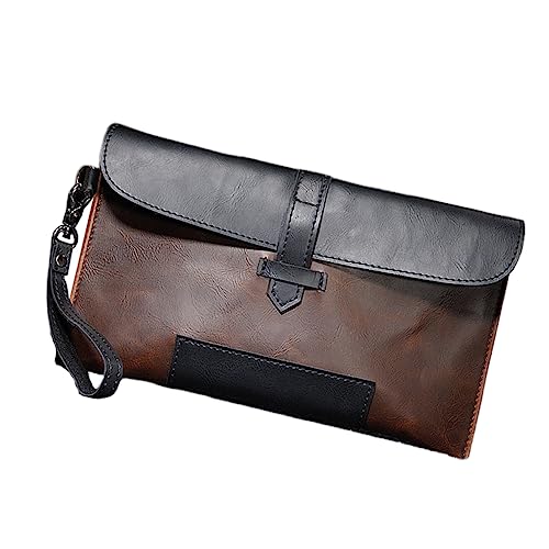 LRXIYODE Herren Multifunktions Handtasche PU Vintage Clutch Bag mit Großer Kapazität für Business Reisen Freizeit LRXIYODE Herren Multifunktions Handtasche PU Vintage Clutch Bag mit Großer Kapazität für Business Reisen Freizeit von LRXIYODE