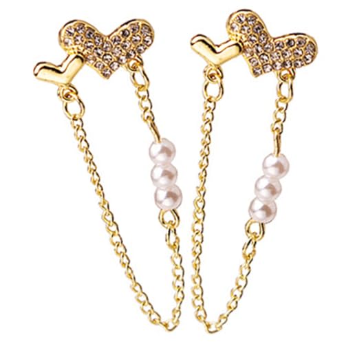 LRXIYODE Herz Ohrringe mit Perlen und Kette Statement Schmuck Damen Ohrstecker Ohrhänger Einzigartiges Design Geschenkidee für Geburtstag und Valentinstag von LRXIYODE