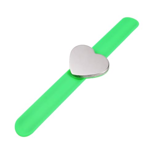 LRXIYODE Herzförmiges Silikon Magnetarmband mit Magnetischem Saugloch Leichtes Handgelenkband für Nähen und Frisör Praktisches Handdekorations Slap Bracelet Geschenkidee für Geburtstag und von LRXIYODE