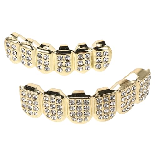 LRXIYODE Hip Hop Goldzähne Für Halloween Kostüm Und Cosplay Einzigartige Zahnkappen Für Rapper Street Style Und Partys Oben Unten LRXIYODE Hip Hop Goldzähne Für Halloween Kostüm Und Cosplay Einzigartige Zahnkappen Für Rapper Street Style Und Partys Oben Unten von LRXIYODE