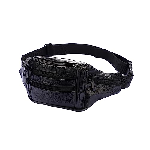 LRXIYODE Hochwertige Multifunktionale Gürteltasche für Herren und Damen Verstellbare Sport Umhängetasche für Outdoor Aktivitäten Schwarz von LRXIYODE
