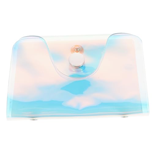 LRXIYODE Holographische Mehrkarten Organizer Tasche Transparentes Design mit Fächern für Kreditkarten für Reisen und Alltag von LRXIYODE