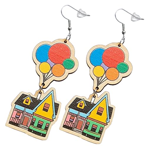 LRXIYODE Holz Dangle Ohrringe Ästhetische Bohemian Hängende Ohrringe Holz Sicher und Hautfreundlich für Tägliche Outfits und Besondere Anlässe als Kostümzubehör von LRXIYODE