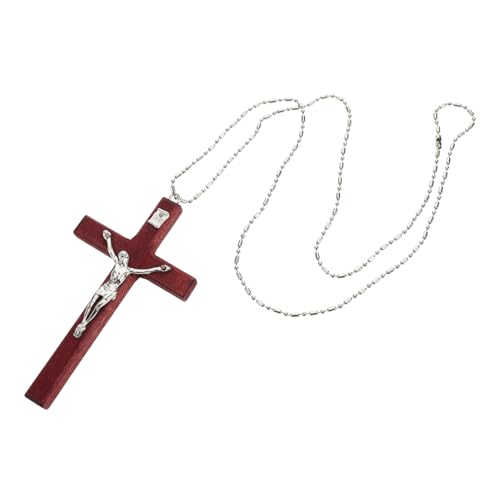 LRXIYODE Holzkreuz Halskette Herren Damen Handgefertigter Kruzifix Anhänger Christliche Holz Kette mit Feiner Gravur Modisches Accessoire für Alltag und Glaubensbekenntnis LRXIYODE Holzkreuz Halskette Herren Damen Handgefertigter Kruzifix Anhänger Christliche Holz Kette mit Feiner Gravur Modisches Accessoire für Alltag und Glaubensbekenntnis von LRXIYODE