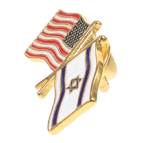 LRXIYODE Israelische Flagge Anstecknadel Dekorative Brosche für Kleidung Hüte Taschen Langlebiges Design Unterstützung für Israel Patriotisches Accessoire LRXIYODE Israelische Flagge Anstecknadel Dekorative Brosche für Kleidung Hüte Taschen Langlebiges Design Unterstützung für Israel Patriotisches Accessoire von LRXIYODE