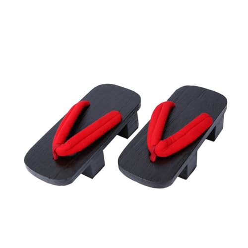 LRXIYODE Japanische Clogs Holzsandalen mit Dicker Sohle Bequeme Sommer Pantoletten Unisex rutschfest Modisch für Freizeit Party und Outdoor Passend für Fuß von LRXIYODE