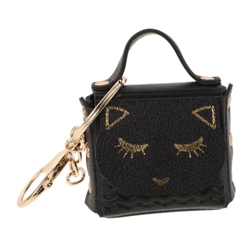 LRXIYODE Katze Schlüsselanhänger mit Kleiner Geldbörse Süße Cartoon Geldbörse für Mädchen Tragbarer Münzbeutel mit Schlüsselring Vielseitiges Taschenzubehör Kleines Hängendes Ornament von LRXIYODE
