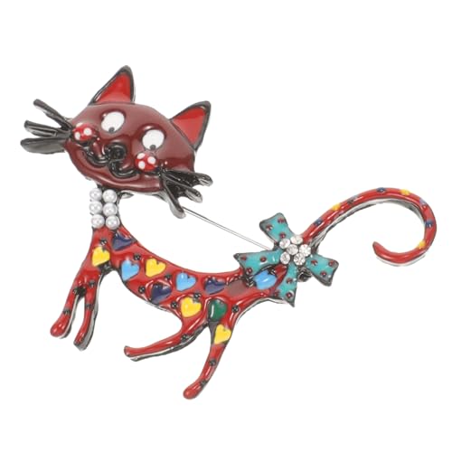 LRXIYODE Katze Brosche Für Frauen Kreative Einzigartige Anstecknadel Mit Tierdesign Für Kleidung Pullover Schals Und Mehr Verspielte Dekoration Für Persönlichen Stil Und Eleganz von LRXIYODE