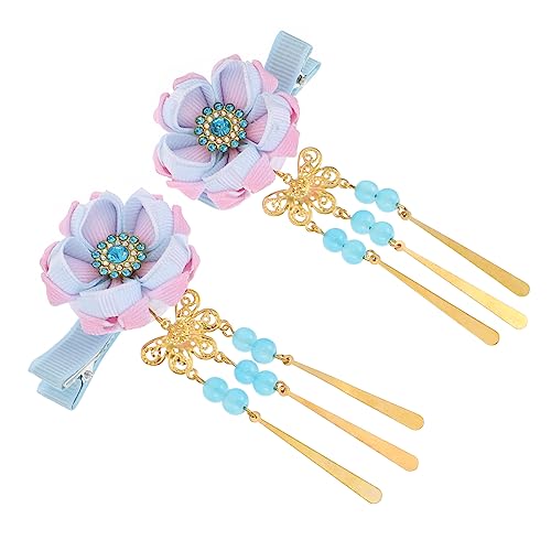 LRXIYODE Kimono Haarclip mit Quasten Japanisches Haarschmuck für Damen Vielseitig und Dekorativ für Kimono Outfits und Besondere Anlässe Blau von LRXIYODE