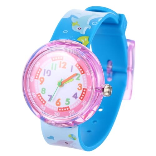 LRXIYODE Kinderuhr Cartoon Muster Silikon Armband Verstellbar Komfortabel Präzise Zeitmessung Modisch für Jungen Mädchen Alltag von LRXIYODE