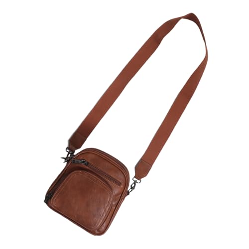 LRXIYODE Kleine Damen Crossbody Tasche PU Optik Schlank Verstellbar Vielseitig mit Kartenfächern für Alltag Reise Minimalistisch Modisch Schultertasche von LRXIYODE