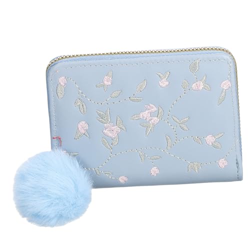 LRXIYODE Geldbörse Damen-portemonnaie Schmales Münzfach-portemonnaie Mit Reißverschluss Kartenetui Mini-geldbörse Wechselgeldbörse Kompakte Geldbörse Für Frauen von LRXIYODE