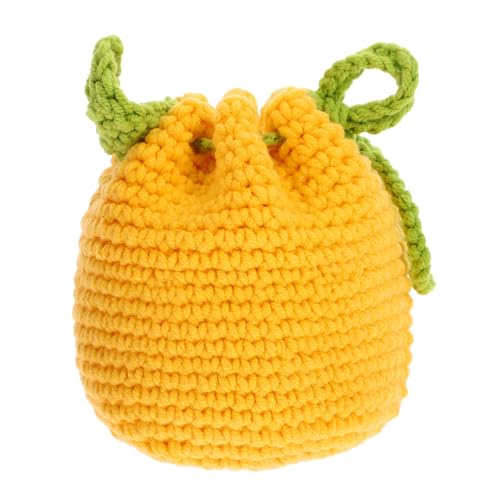 LRXIYODE Kordelzug-geldbörse Aus Gewebe Kleine Wollgarn-geldbörse Handgewebte Brieftasche Für Damen Praktische Aufbewahrungstasche Mit Zugverschluss Für Münzen Und Schlüssel von LRXIYODE