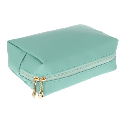 LRXIYODE Kleine Quadratische Kosmetiktasche Damen PU Cross Muster Make Up Tasche Handtasche Leicht und Geräumig für Reisen und Alltag von LRXIYODE