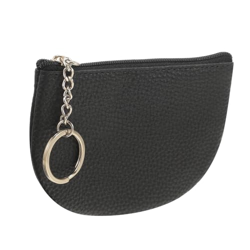 LRXIYODE Kleines Damen Portemonnaie mit Schlüsselanhänger Kompakte Münzgeldbörse aus Langlebigem Kunstmaterial Praktisches Kleines Portmonee für Karten Münzen und Lippenstift Leicht und von LRXIYODE