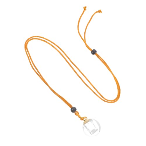 LRXIYODE Kleines Glasflakon Anhänger Halskette Offen Befüllbar Praktisch Hohl Schmuck für Frauen Modisches Transparentes Fläschchen mit Aufbewahrung für Persönliche Erinnerungen von LRXIYODE